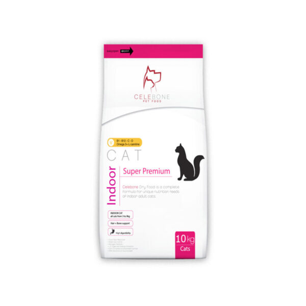 غذای خشک گربه سلبن مدل Cat Dry Food indoor Adult وزن 10 کیلوگرم