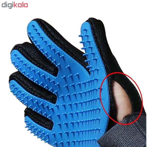 دستکش پرزگیر سگ و گربه کد 5Finger-B