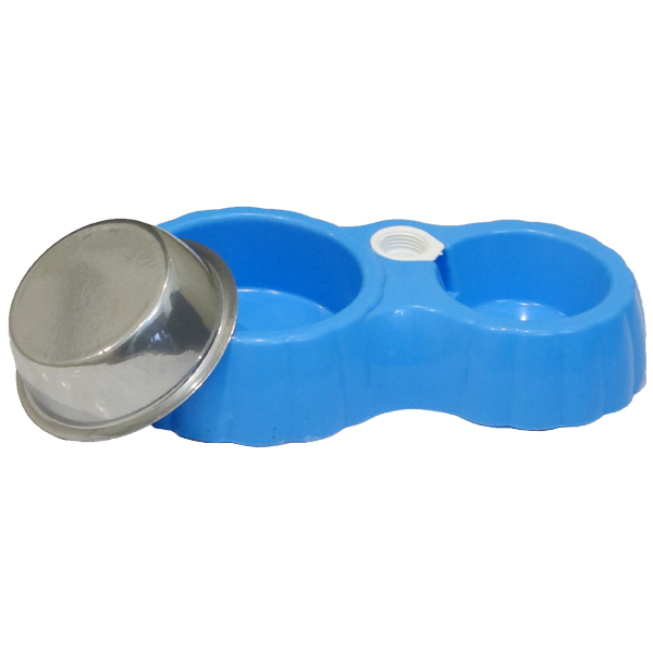 ظرف آب و غذای سگ و گربه مدل double304