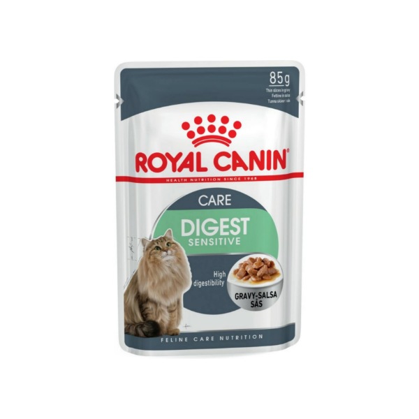 غذای پوچ گربه رویال کنین مدل digest sensitive وزن 85 گرم