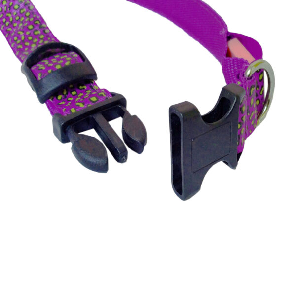 قلاده گردنی سگ و گربه طرح چراغ دار مدل پلنگی کد B12