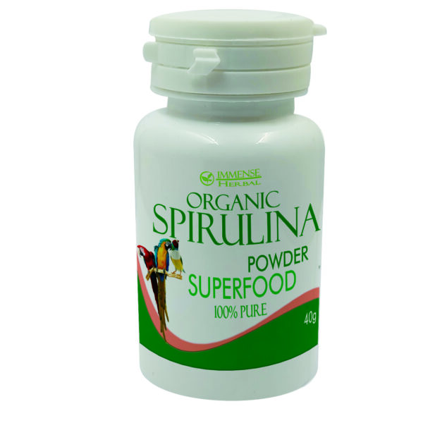 مکمل پرندگان زینتی ایمنس هربال مدل جلبک اسپیرولینا وزن 40 گرم