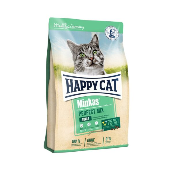 غذای خشک گربه هپی کت مدل مینکاس پرفکت میکس وزن 10 کیلوگرم