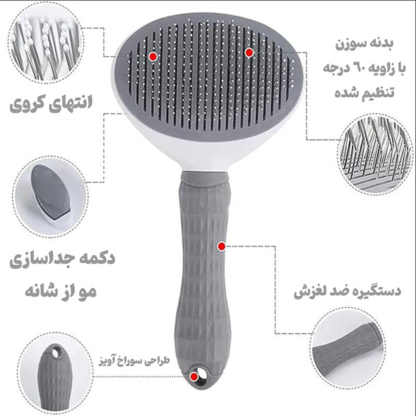 شانه سگ و گربه آلوا مدل Mooca Gr