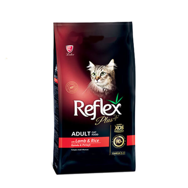 غذای خشک گربه رفلکس پلاس مدل بره و برنج وزن 1.5 کیلوگرم