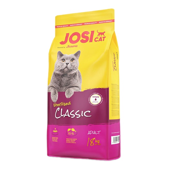 غذا خشک گربه جوسرا مدل JOSICAT STERILISED CLASSIC وزن 18 کیلوگرم