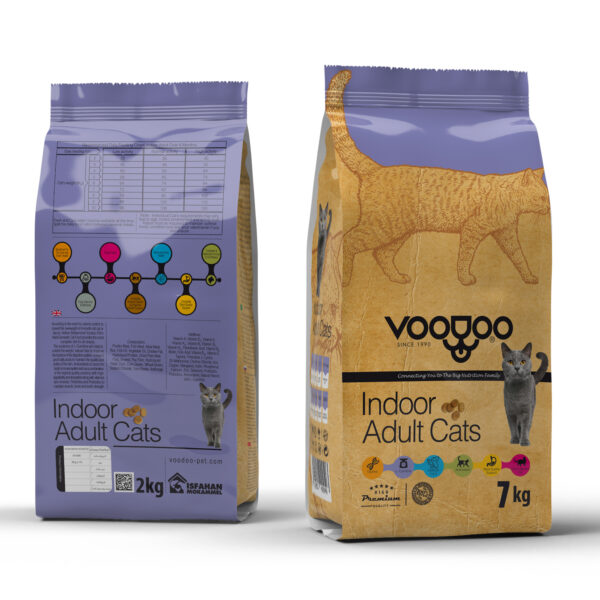 غذای خشک گربه بالغ وودو مدل Adult وزن 7 کیلوگرم