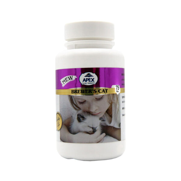 قرص مخمر آبجو گربه اپکس کد 17007 وزن 50 گرم