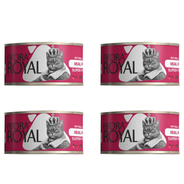 کنسرو غذای گربه فیفورا مدل Veal Fillet وزن 120 گرم بسته 4 عددی