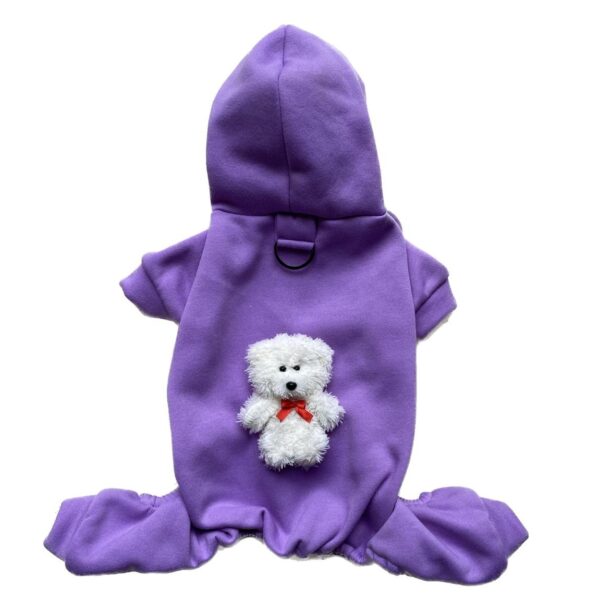 لباس سگ و گربه مدل سرهمی عروسک دار EK سایز L