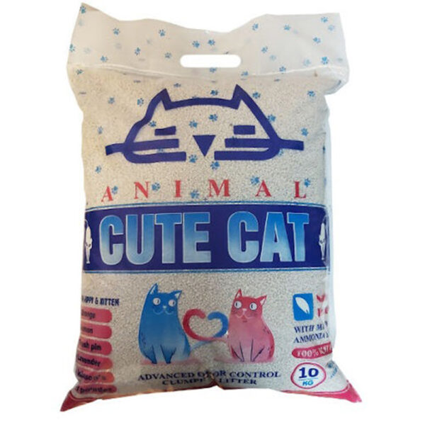 خاک بستر گربه کیوت کت مدل ANIMALCAT وزن 10 کیلوگرم