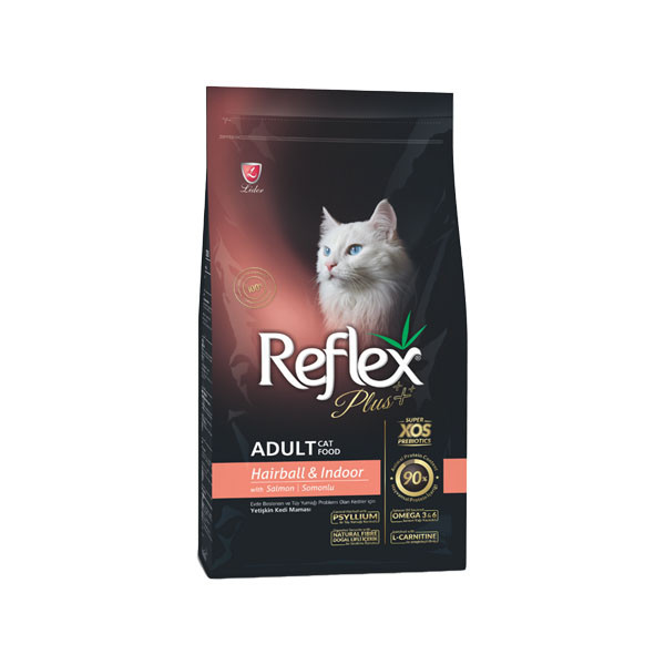 غذای خشک گربه رفلکس مدل ایندور هیربال وزن 1.5 کیلوگرم