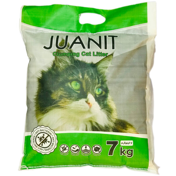 خاک بستر گربه ژوانیت مدل پریمیوم آنزیمت وزن 7 کیلوگرم