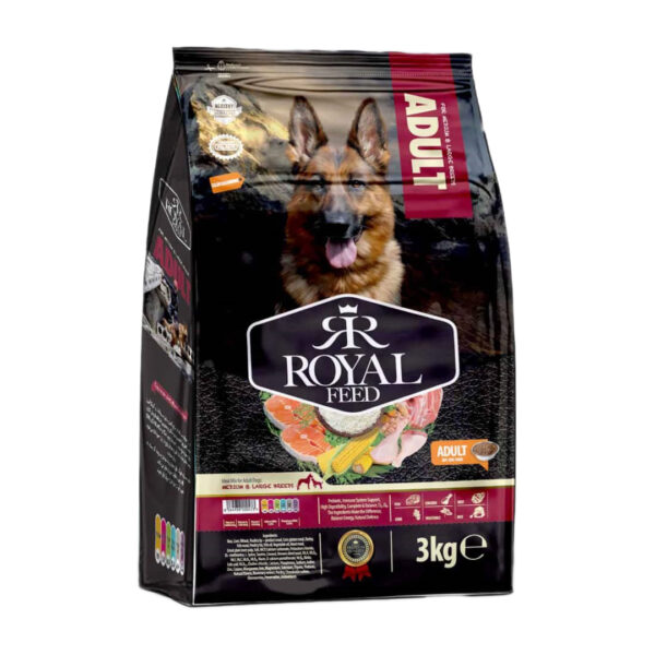 غذای خشک سگ بالغ رویال فید مدل Adult وزن 3 کیلوگرم