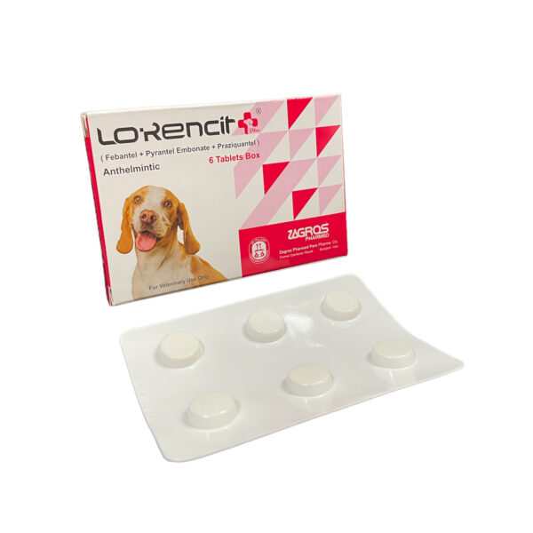 قرص ضد انگل حیوانات لورنسیت پلاس مدل L6+ بسته 6 عددی