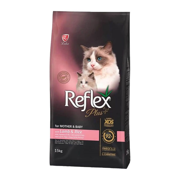 غذای خشک گربه رفلکس پلاس مدل مادر و نوزاد وزن 1500 گرم