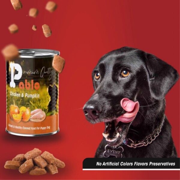 کنسرو سگ پابلو مدل پته گوشت گوساله خالص Beef Meat Pate وزن 400 گرم