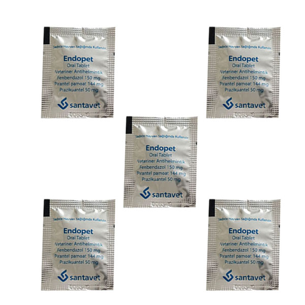 قرص ضد انگل سگ و گربه اندوپت مدل e05 مجموعه 5 عددی