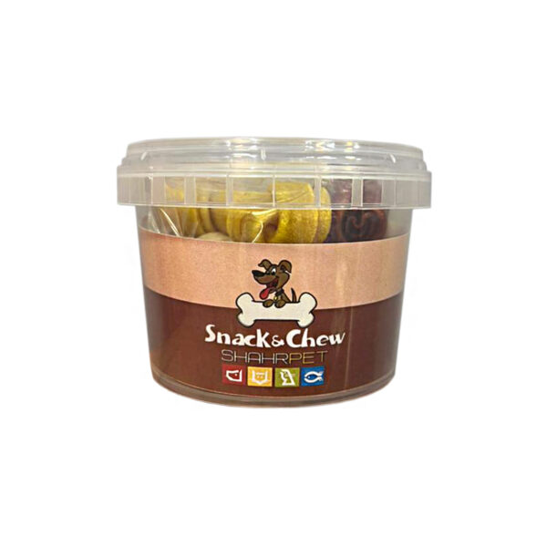 استخوان تشویقی سگ شهرپت مدل KB2-Mix وزن 100 گرم بسته 6 عددی