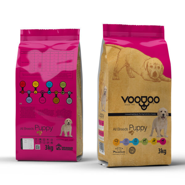 غذای خشک توله سگ ودو مدل سوپرپرمیوم پاپی وزن 10کیلوگرم