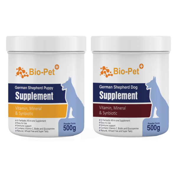 مکمل سگ بایو پت مدل Adult & Puppy وزن 500 گرم مجموعه 2 عددی