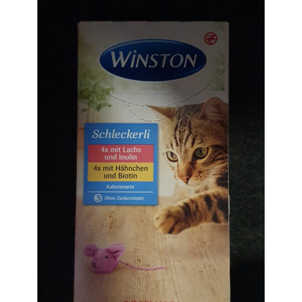 بستنی گربه وینستون مدل lachs und hahnchen وزن 120 گرم