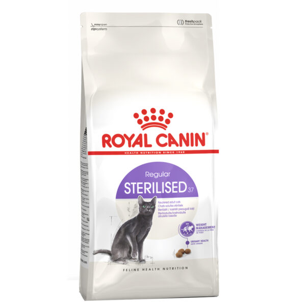 غذای خشک گربه بالغ عقیم شده رویال کنین مدل sterilised وزن 4000 گرم