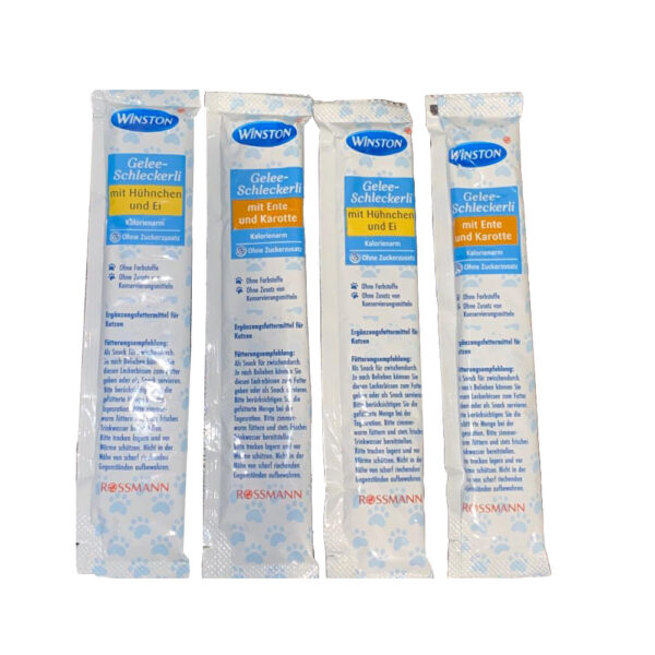 بستنی گربه وینستون مدل Hahnchen و Ente وزن 10 گرم مجموعه 4 عددی