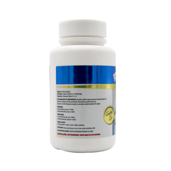 قرص کلسیم سگ و گربه اپکس مدل Ax Calcium بسته 75 عددی