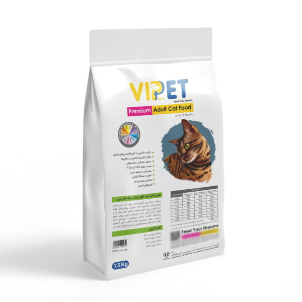 غذای خشک گربه بالغ وی پت مدل 111 وزن 1.5 کیلو گرم