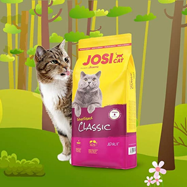 غذای خشک گربه جوسرا Josicat Sterilised Classic وزن 18 کیلوگرم