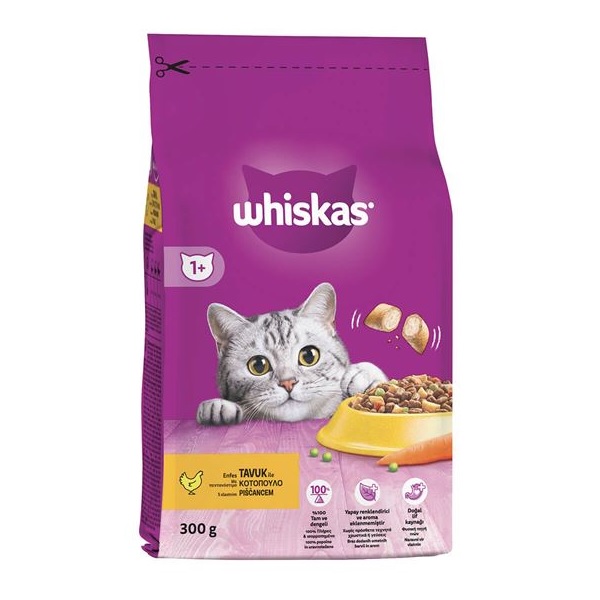 غذای خشک گربه ویسکاس مدل طعم گوشت مرغ وزن 300 گرم