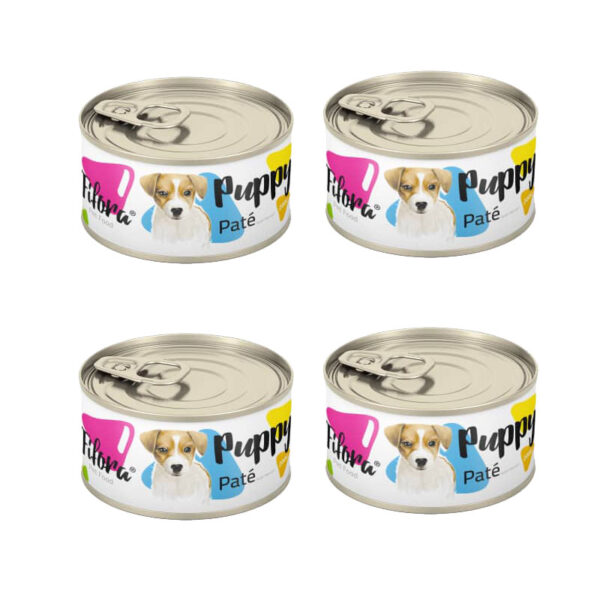 کنسرو غذای توله سگ فیفورا مدل Puppy وزن 100 گرم بسته 4 عددی