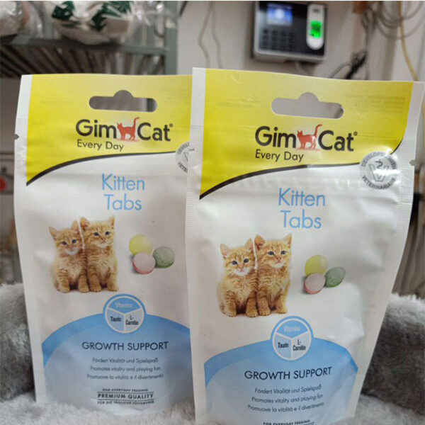 قرص مکمل بچه گربه جیم کت مدل طعم شیر وزن 40 گرم قرص مکمل بچه گربه جیم کت مدل طعم شیر وزن 40 گرم